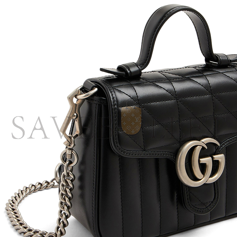 GUCCI GG MARMONT MINI TOP HANDLE BAG 583571 (21*15.5*8cm)